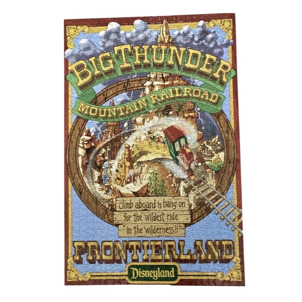 Disney Parks Signature Puzzle Big Thunder Mtn Railroad 35th Anniversary 1000 Pcs